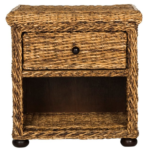 Bay Isle Home Willow Rattan/Wicker Nightstand & Reviews Wayfair